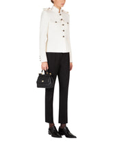 Single-breasted wool jacket with heraldic buttons - | Dolce & Gabbana