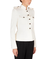 Single-breasted wool jacket with heraldic buttons - | Dolce & Gabbana