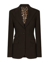 Single-breasted technical jersey Turlington jacket - | Dolce & Gabbana