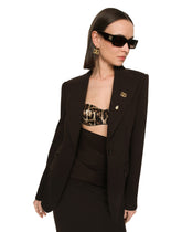 Single-breasted technical jersey Turlington jacket - | Dolce & Gabbana