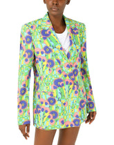 60s-print double-breasted gabardine jacket - | Dolce & Gabbana