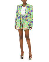 60s-print double-breasted gabardine jacket - | Dolce & Gabbana