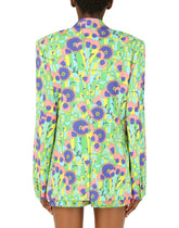 60s-print double-breasted gabardine jacket - | Dolce & Gabbana