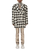 Houndstooth jacket with pearl DG buttons - | Dolce & Gabbana