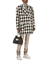 Houndstooth jacket with pearl DG buttons - | Dolce & Gabbana