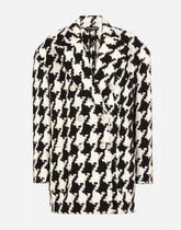 Houndstooth jacket with pearl DG buttons - | Dolce & Gabbana