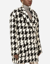 Houndstooth jacket with pearl DG buttons - | Dolce & Gabbana
