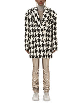 Houndstooth jacket with pearl DG buttons - | Dolce & Gabbana