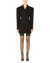 Double-breasted cordonetto lace jacket - | Dolce & Gabbana