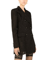 Double-breasted cordonetto lace jacket - | Dolce & Gabbana