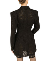Double-breasted cordonetto lace jacket - | Dolce & Gabbana