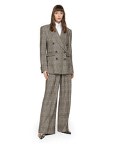 Glen plaid jacket with vents - | Dolce & Gabbana