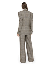 Glen plaid jacket with vents - | Dolce & Gabbana