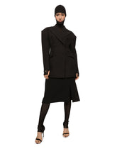 Double-breasted technical crepe jacket - | Dolce & Gabbana