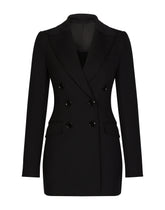 Double-breasted technical jersey jacket - | Dolce & Gabbana