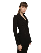 Double-breasted technical jersey jacket - | Dolce & Gabbana