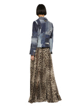 Single-breasted denim patchwork jacket - | Dolce & Gabbana