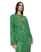 Single-breasted lace jacket - | Dolce & Gabbana