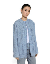Single-breasted cotton rush-stitch jacket - | Dolce & Gabbana