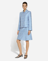Single-breasted floral quilted jacquard Gabbana jacket - | Dolce & Gabbana