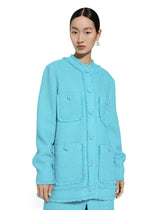 Single-breasted raschel tweed jacket - | Dolce & Gabbana