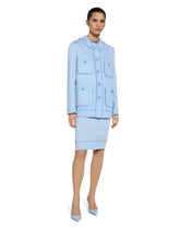 Single-breasted raschel tweed jacket - | Dolce & Gabbana