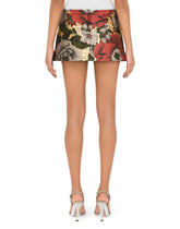 Jacquard miniskirt with sequin embellishment - | Dolce & Gabbana