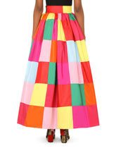 Long patchwork taffeta skirt - | Dolce & Gabbana
