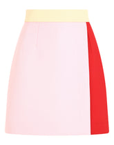 Short multi-colored double crepe skirt - | Dolce & Gabbana