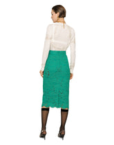 Branded stretch lace midi skirt - | Dolce & Gabbana