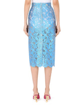 Laminated lace midi skirt - | Dolce & Gabbana