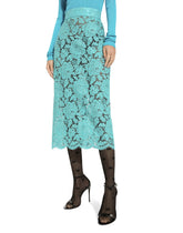 Skirt in cordonetto lace - | Dolce & Gabbana