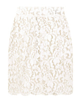 Laminated lace miniskirt - | Dolce & Gabbana