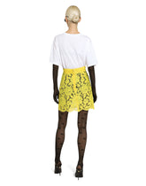 Branded floral cordonetto lace miniskirt - | Dolce & Gabbana