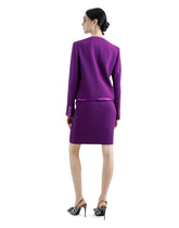 Midi pencil skirt in wool crepe - | Dolce & Gabbana