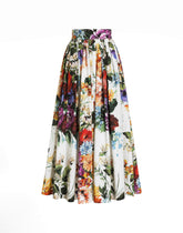 Bouquet flower-print wide skirt - | Dolce & Gabbana