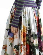 Bouquet flower-print wide skirt - | Dolce & Gabbana