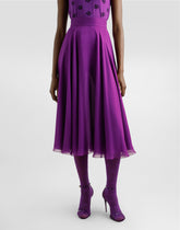 Midi chiffon skirt - | Dolce & Gabbana