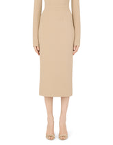 Stretch jersey midi skirt - | Dolce & Gabbana