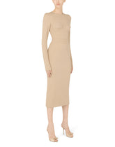 Stretch jersey midi skirt - | Dolce & Gabbana