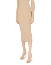 Stretch jersey midi skirt - | Dolce & Gabbana