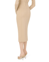 Stretch jersey midi skirt - | Dolce & Gabbana