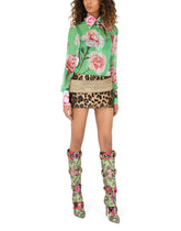 Leopard-design jacquard miniskirt - | Dolce & Gabbana