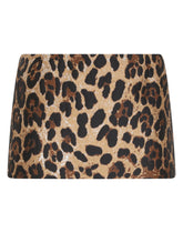 Leopard-design jacquard miniskirt - | Dolce & Gabbana