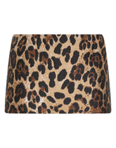 Leopard-design jacquard miniskirt - | Dolce & Gabbana
