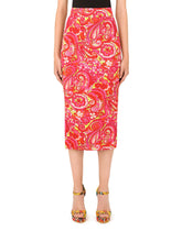 60s-print charmeuse pencil skirt - | Dolce & Gabbana