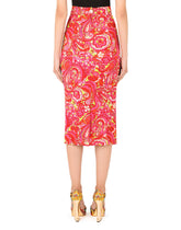 60s-print charmeuse pencil skirt - | Dolce & Gabbana