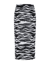 Chantilly lace pencil skirt with sequin embellishment - | Dolce & Gabbana