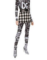Short houndstooth skirt - | Dolce & Gabbana