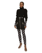 Short wool skirt with zipper - | Dolce & Gabbana